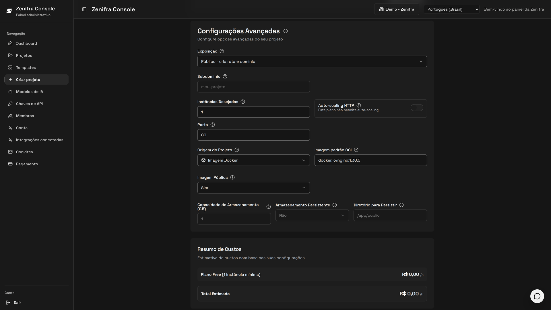 Deploy Docker/OCI